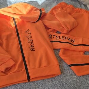 Women 2 Piece Tracksuit Outfits Thickened Long Sleeve Pullover Hoodie and pants